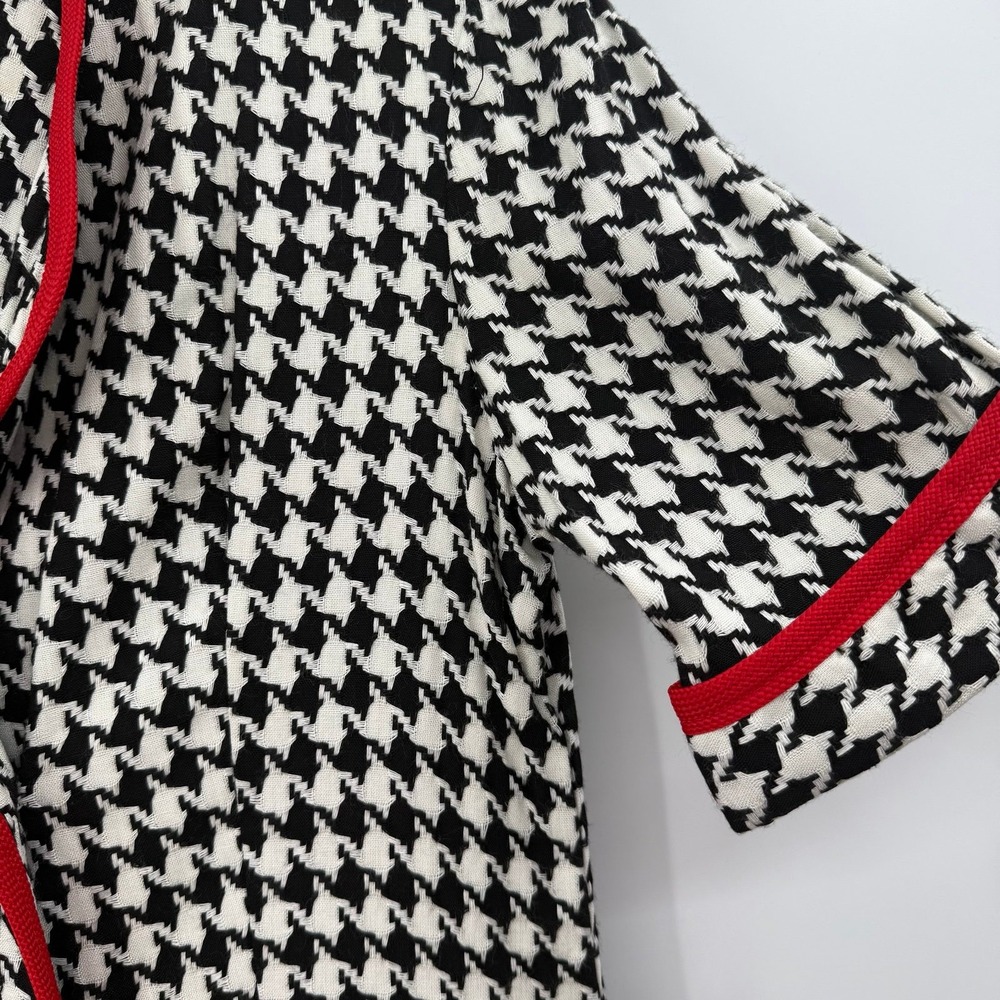 Vintage Jean Leslie houndstooth‎ knit dress 12M - Picture 4 of 9
